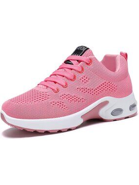〽️Women's Athletic Running Sneakers Pink Closed Toe Breathable Mesh Low Top
